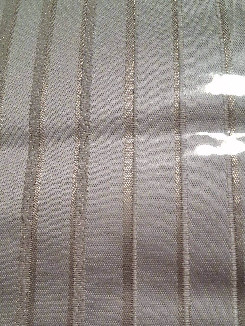 Hotel Collection Metallic Stripe Comforter Set - Cream and Silver - Picture 5 of 5